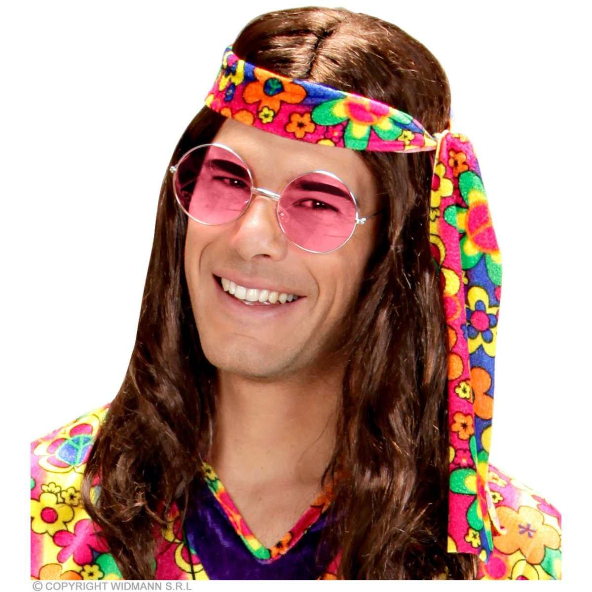 Occhiali Tondi Hippie Rosa |Widmann
