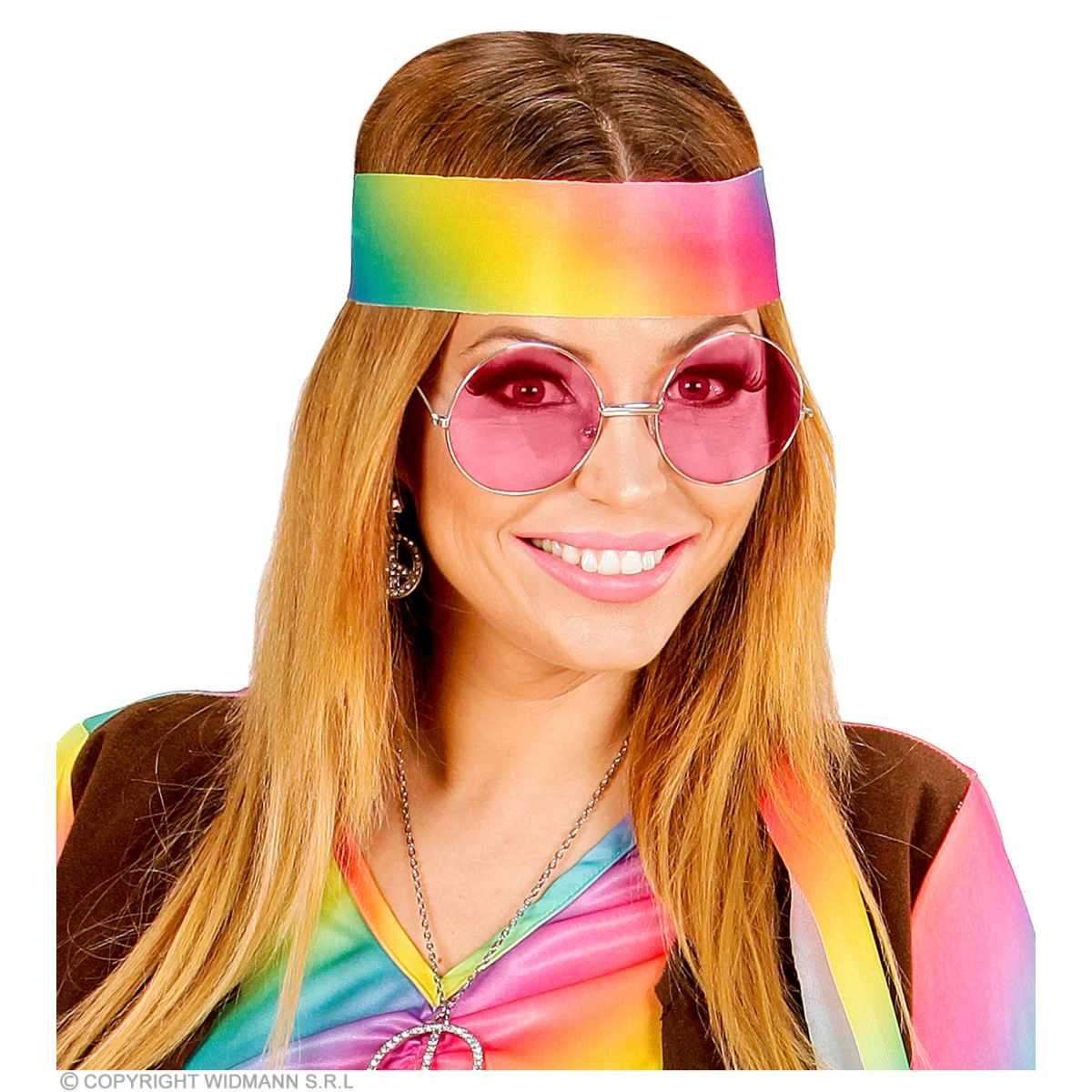 Occhiali Tondi Hippie Rosa |Widmann