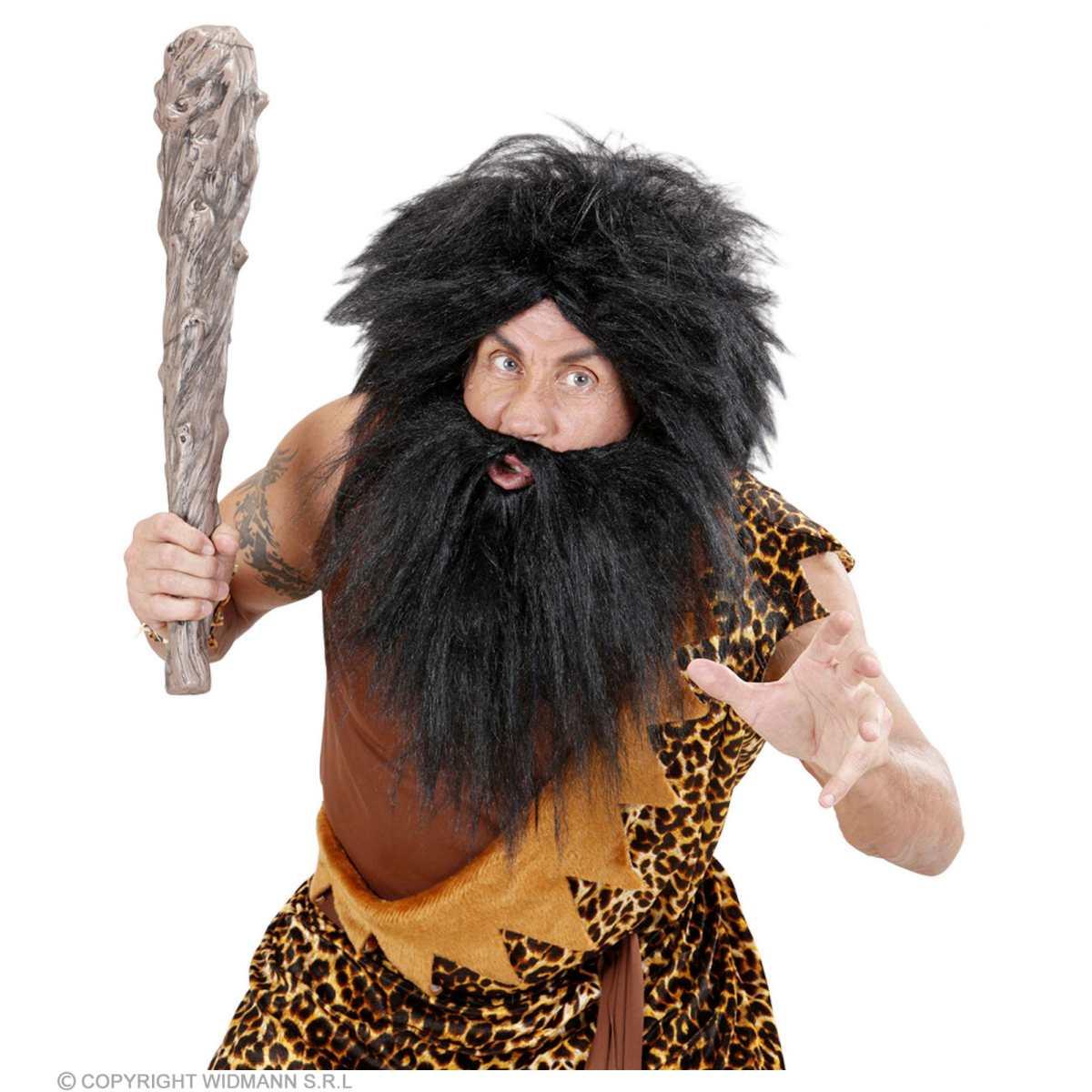 Parrucca Pirata Nera con Barba |Widmann