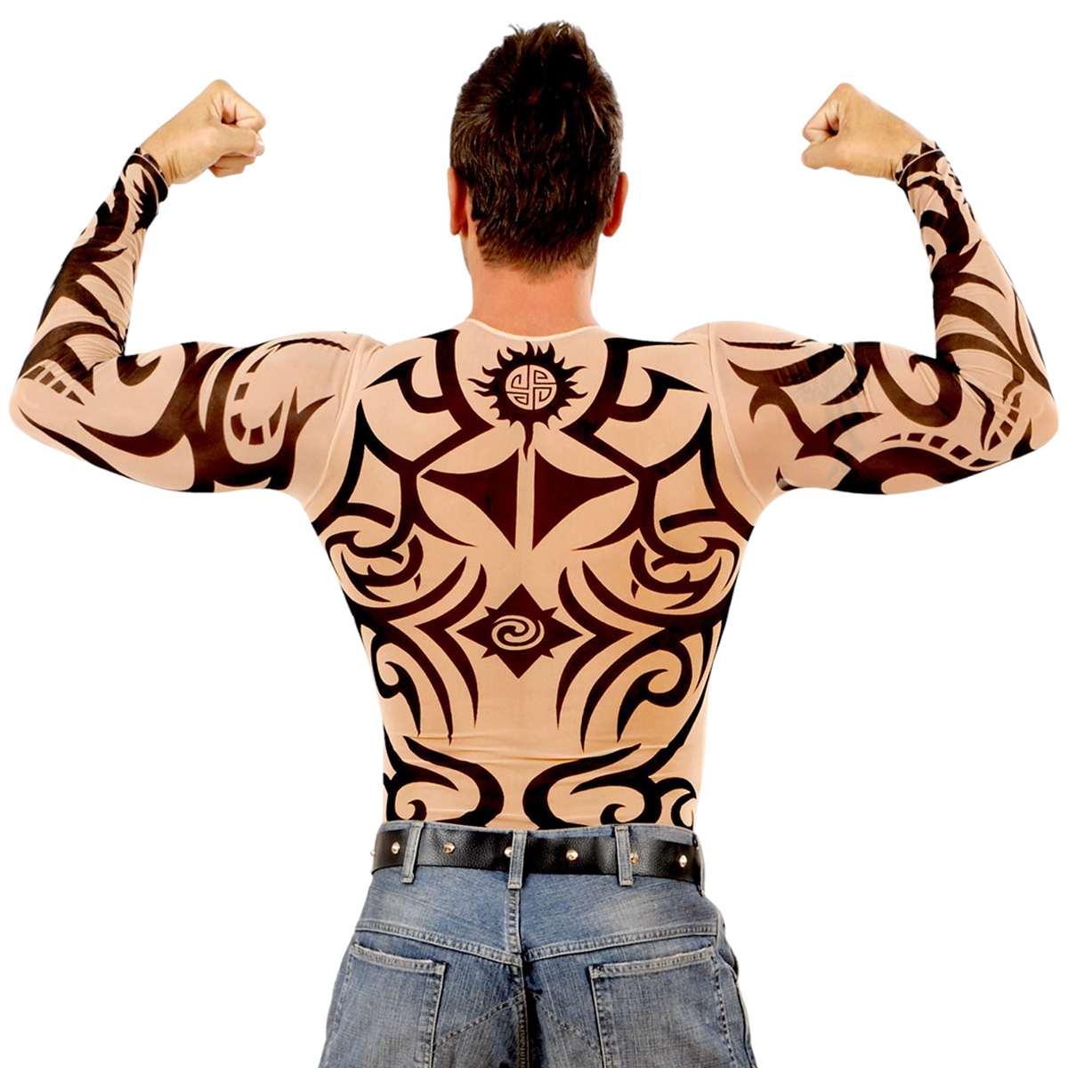 Costume Maglia con Tatuaggi Tribali |Widmann