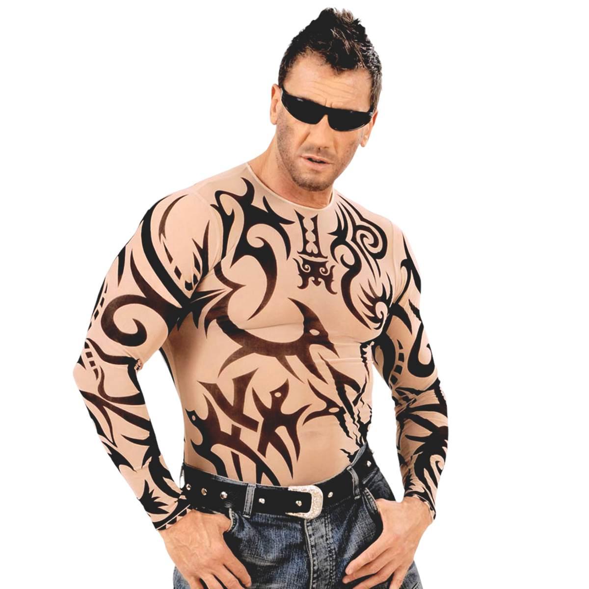 Costume Maglia con Tatuaggi Tribali |Widmann