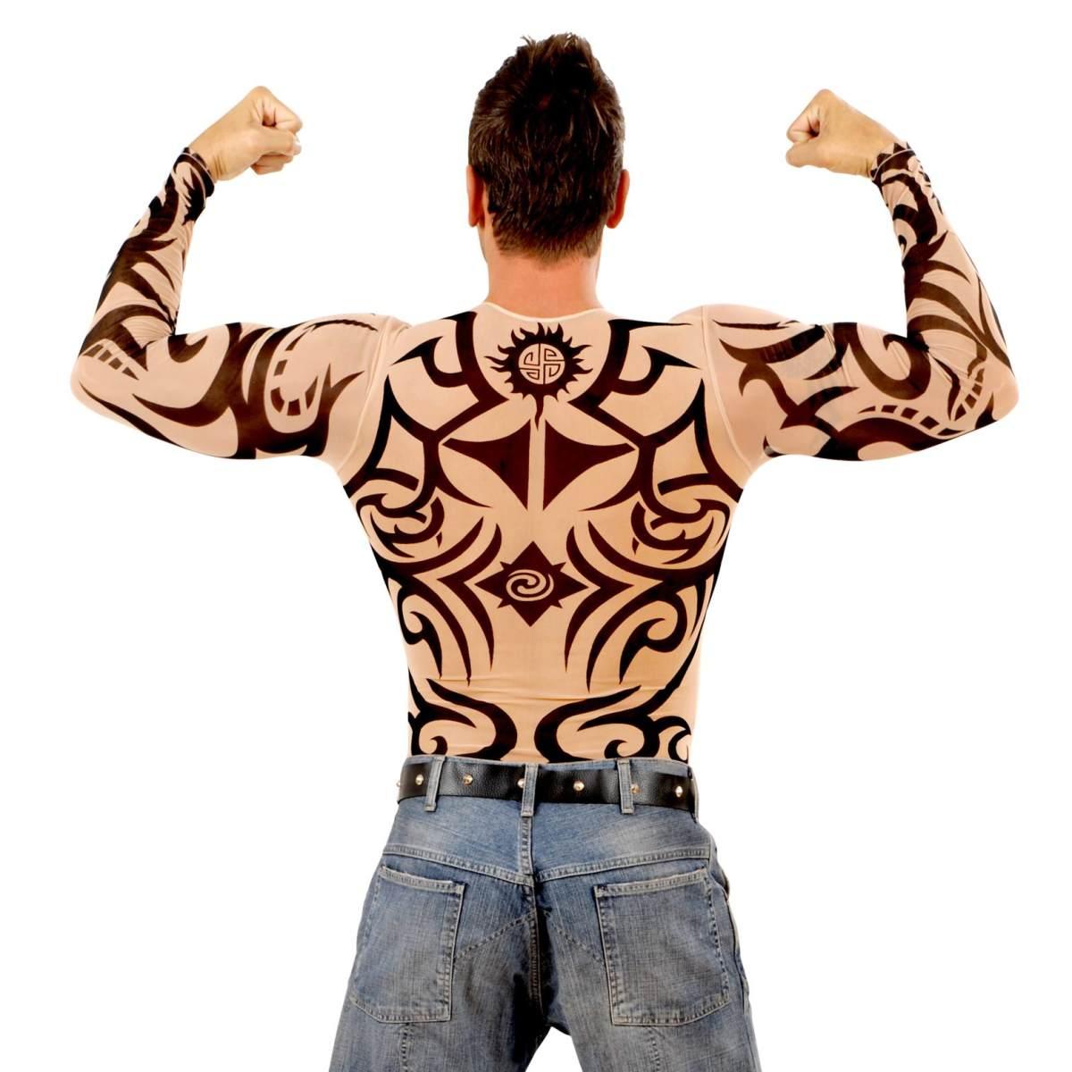 Costume Maglia con Tatuaggi Tribali |Widmann