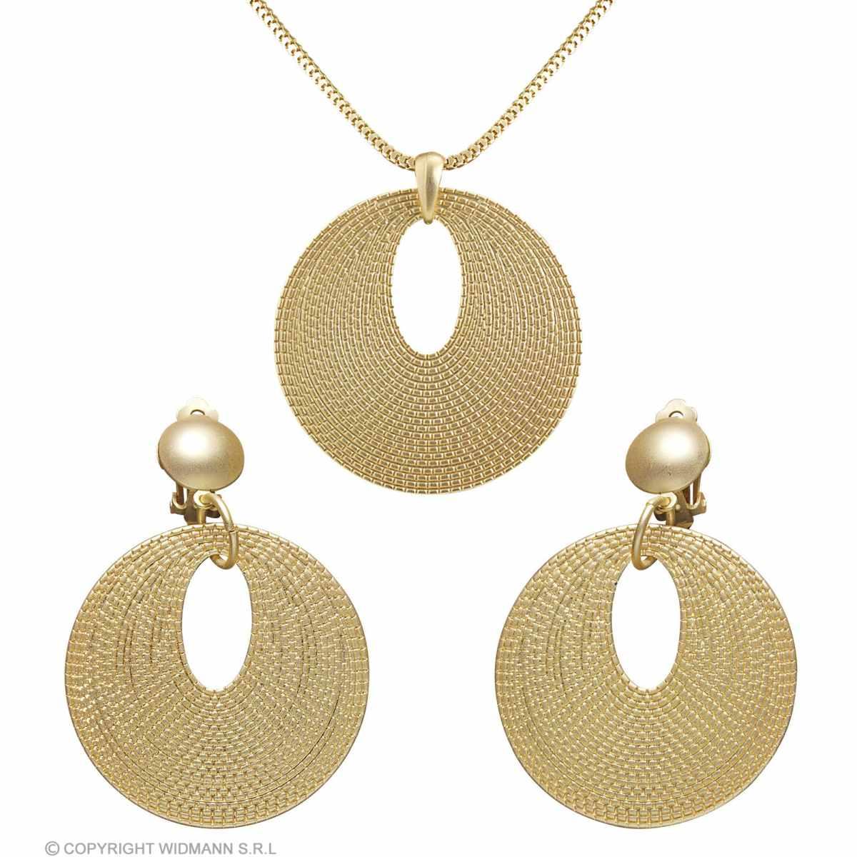 Collana Metallo Oro con Orecchini |Widmann