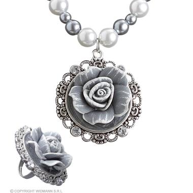 Collana Perle con Cameo e Orecchini |Widmann