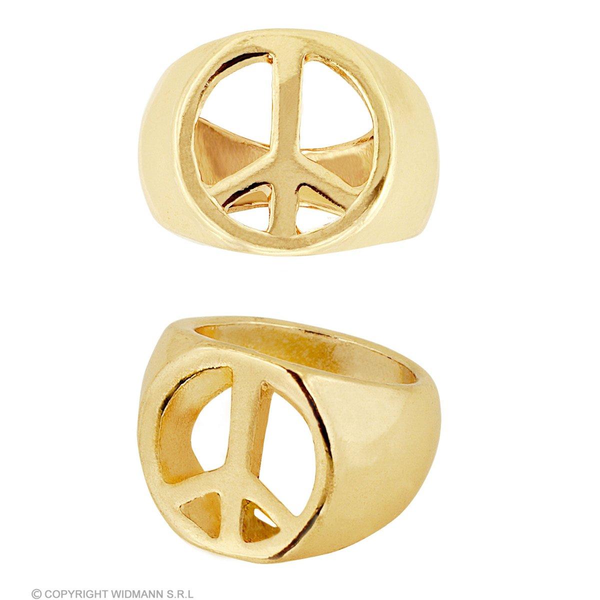 Anello Metallo Oro Peace Love |Widmann
