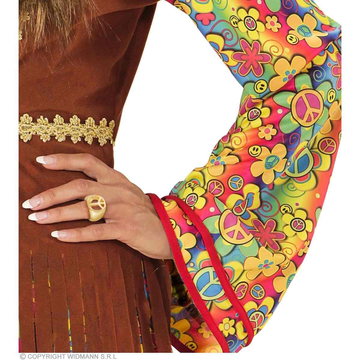 Anello Metallo Oro Peace Love |Widmann