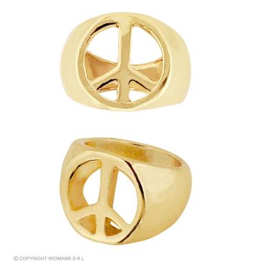 Anello Metallo Oro Peace Love |Widmann