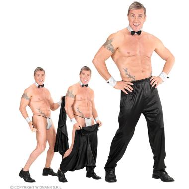 Pantaloni Spogliarellista Nero |Widmann