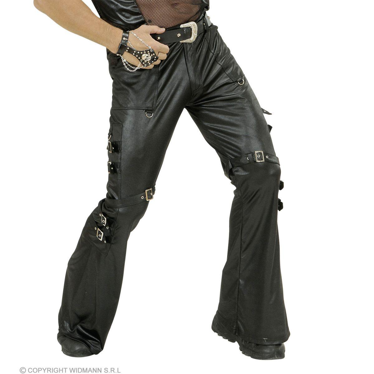 Pantaloni Similpelle Nero Rocker |Widmann