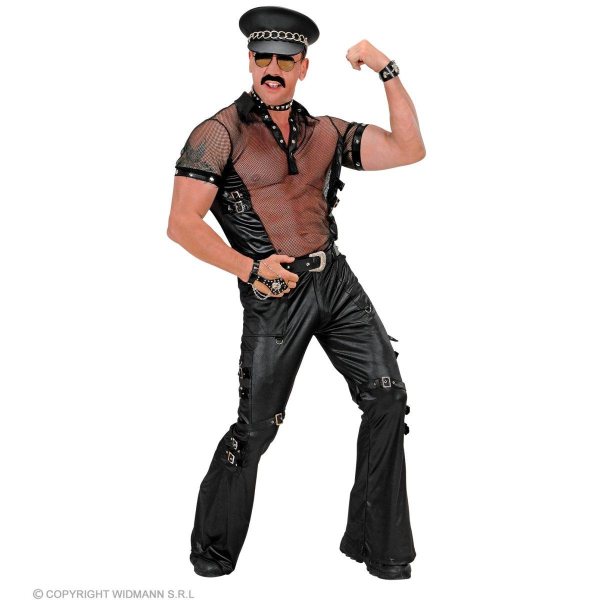 Pantaloni Similpelle Nero Rocker |Widmann