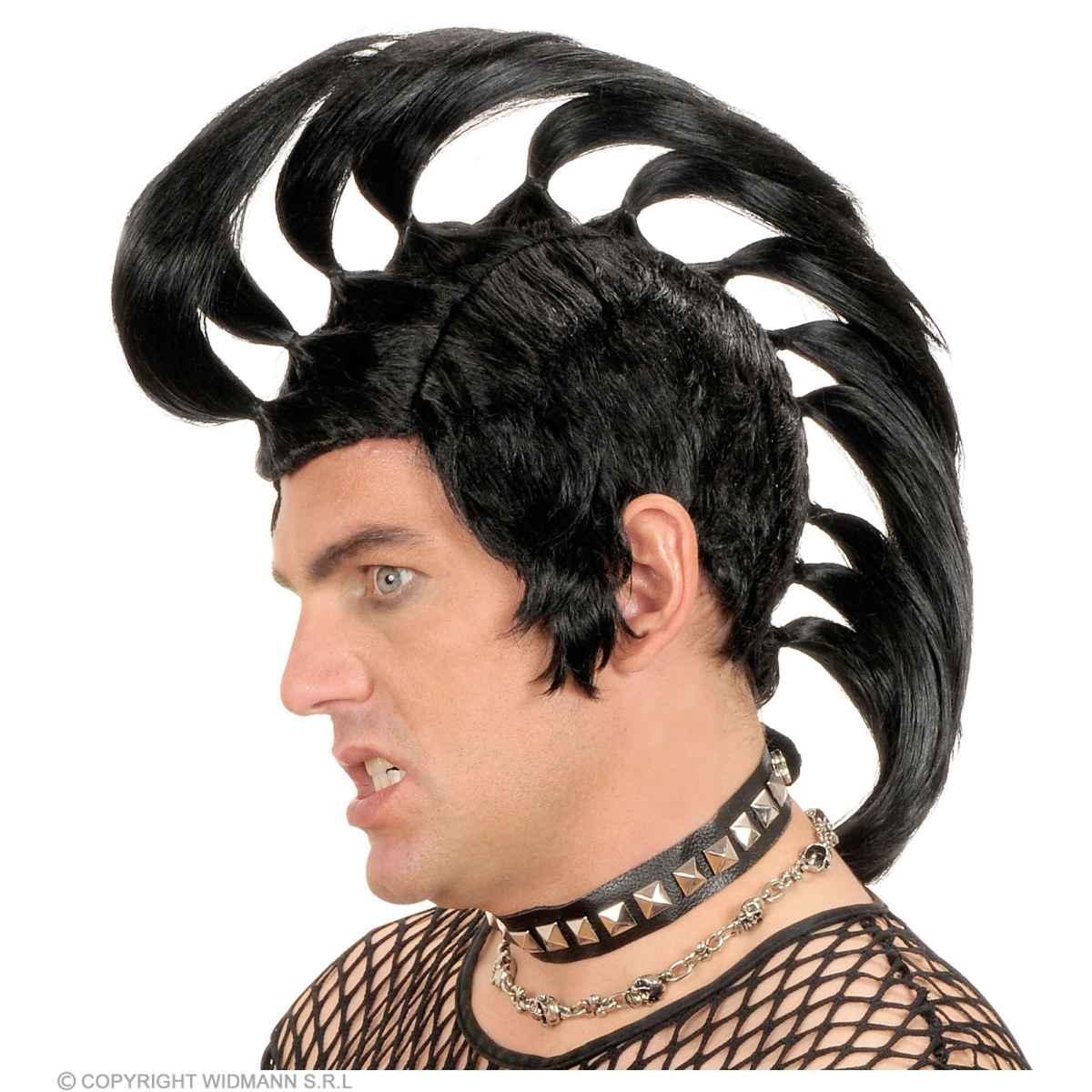 Parrucca Punk Rock Mohawk |Widmann