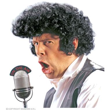 Parrucca Cantante Elvis Rock'N'Roll Ner |Widmann