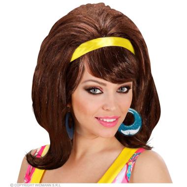Parrucca Castana Anni '50 con Fascia |Widmann