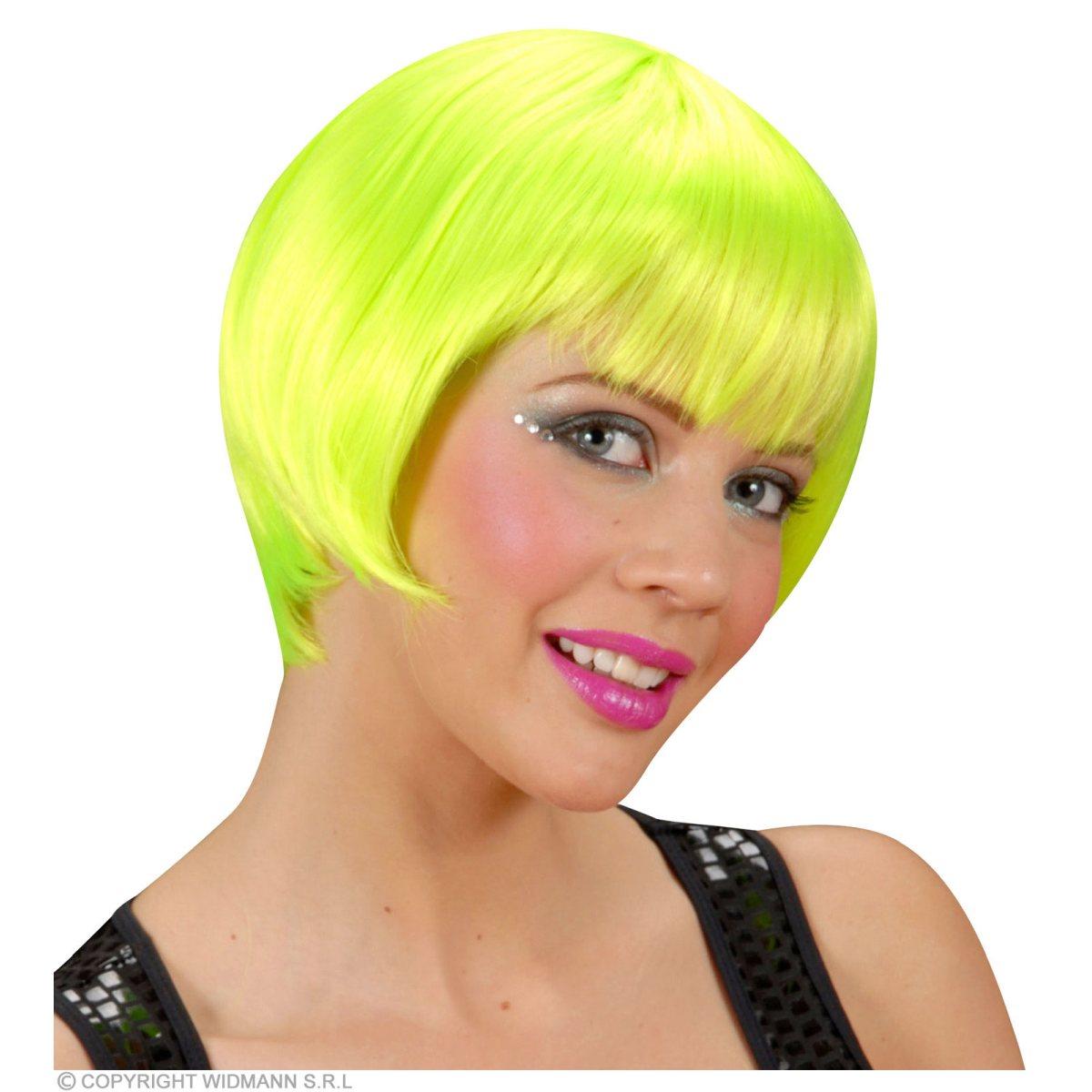 Parrucca Caschetto Verde Fluo |Widmann