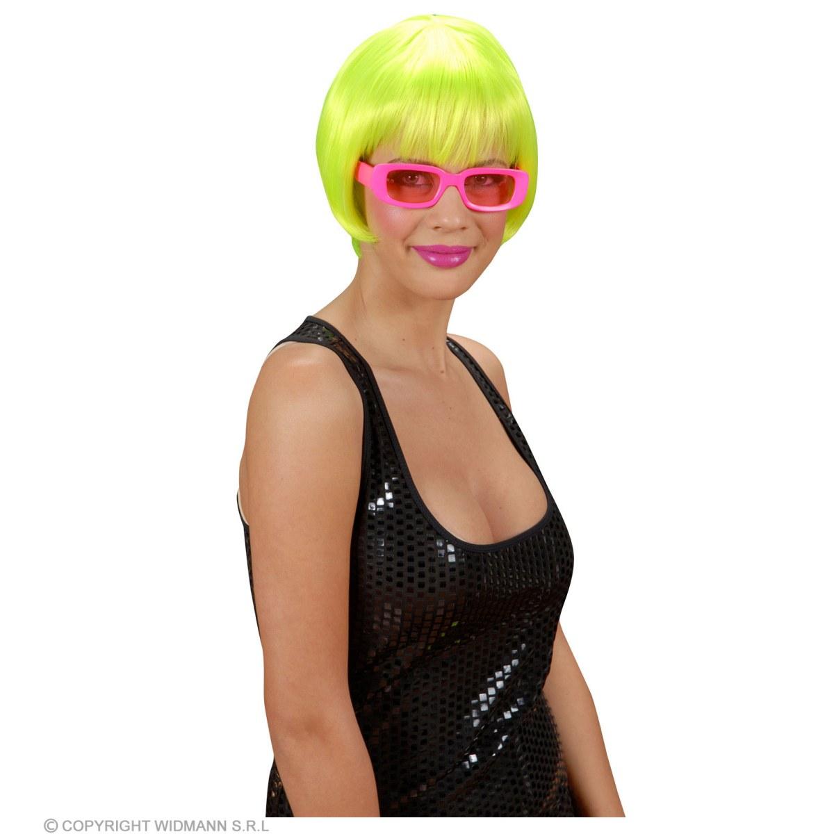 Parrucca Caschetto Verde Fluo |Widmann