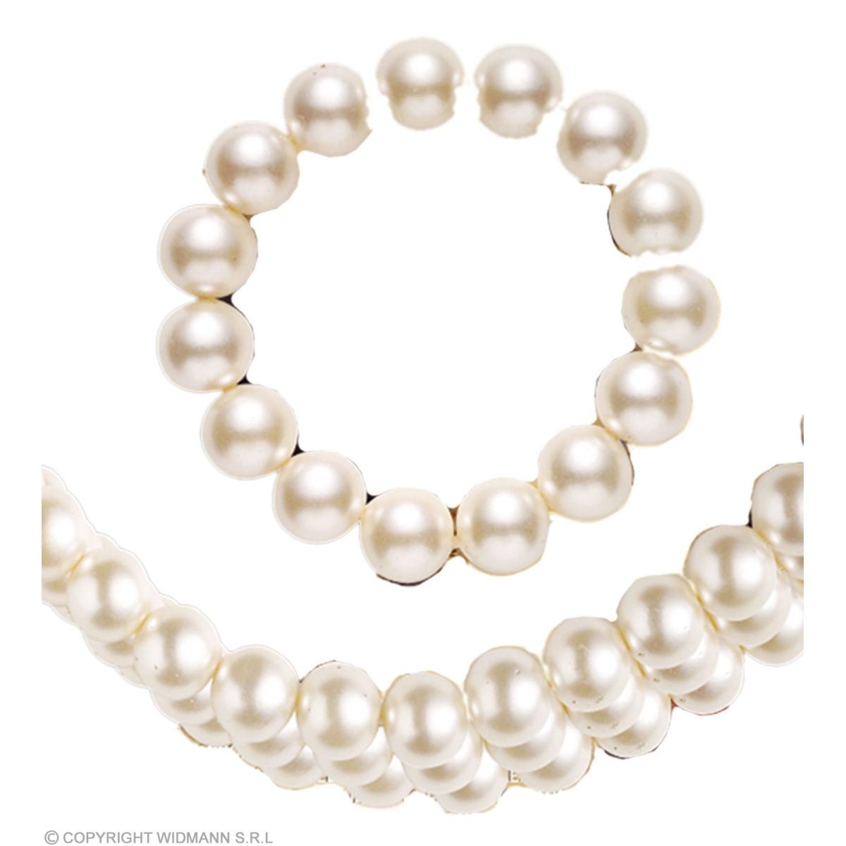 Collana Perle con Bracciale Bianco |Widmann