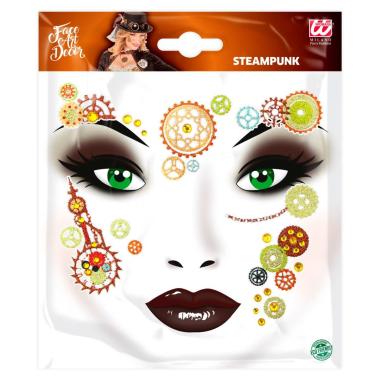 Trucco Decorazioni Adesive Viso Steampunk |Widmann