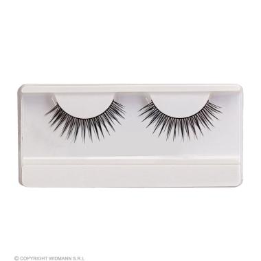 Trucco Ciglia Nere Appuntite con Colla |Widmann