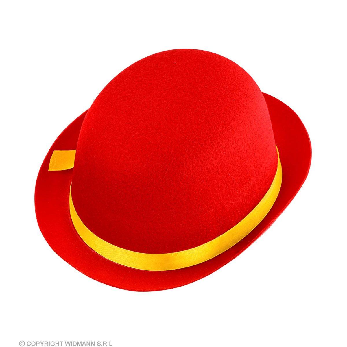 Cappello Bombetta Rossa Feltro |Widmann