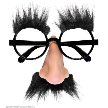 Occhiali con Naso Baffi e Sopracciglia |Widmann