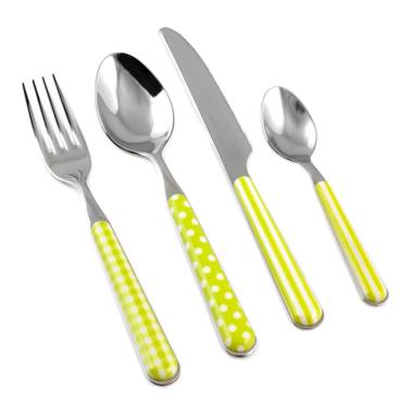 Posate Tavola Inox Set pz.24 Provence Verde | H&H