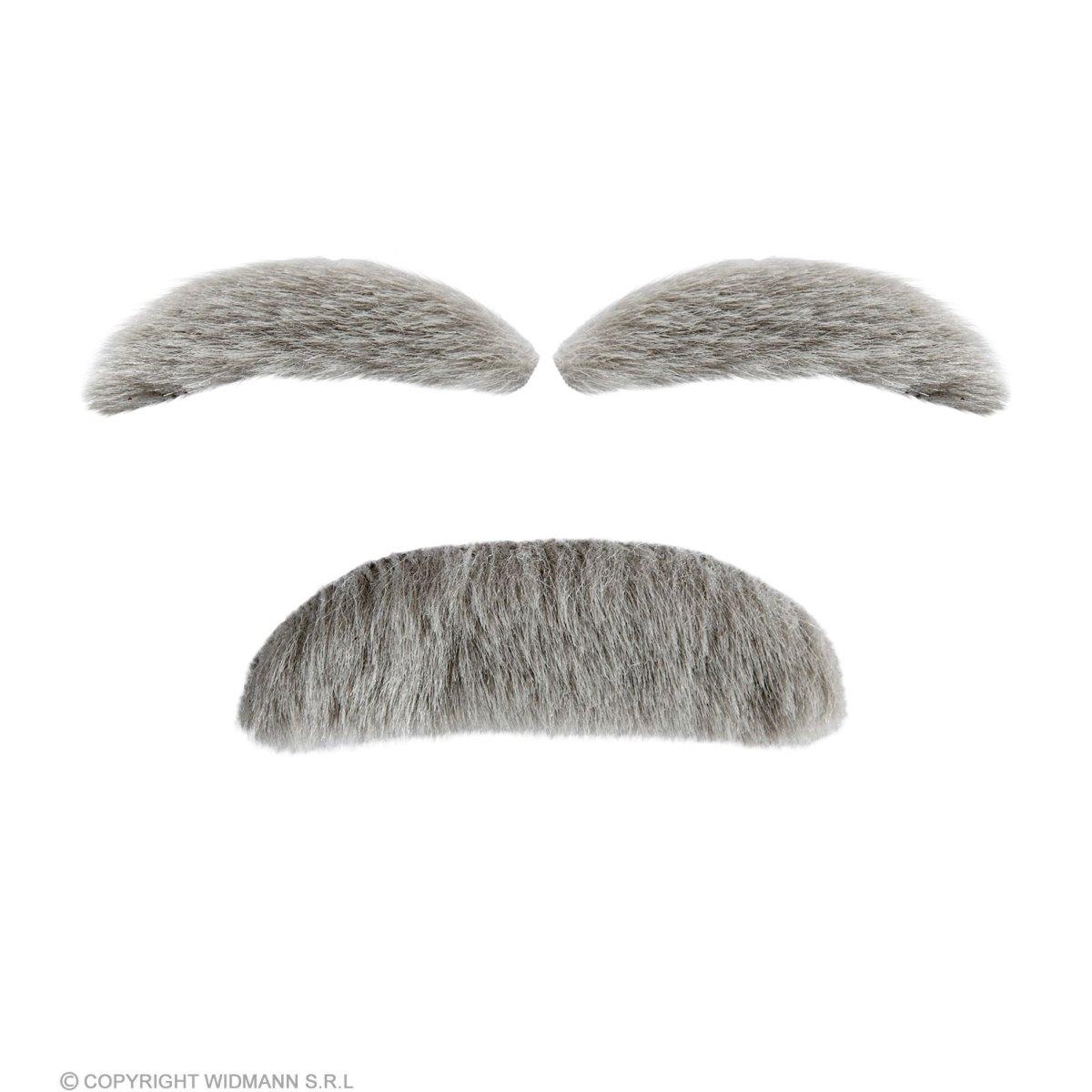 Baffi Grigi con Sopracciglia |Widmann