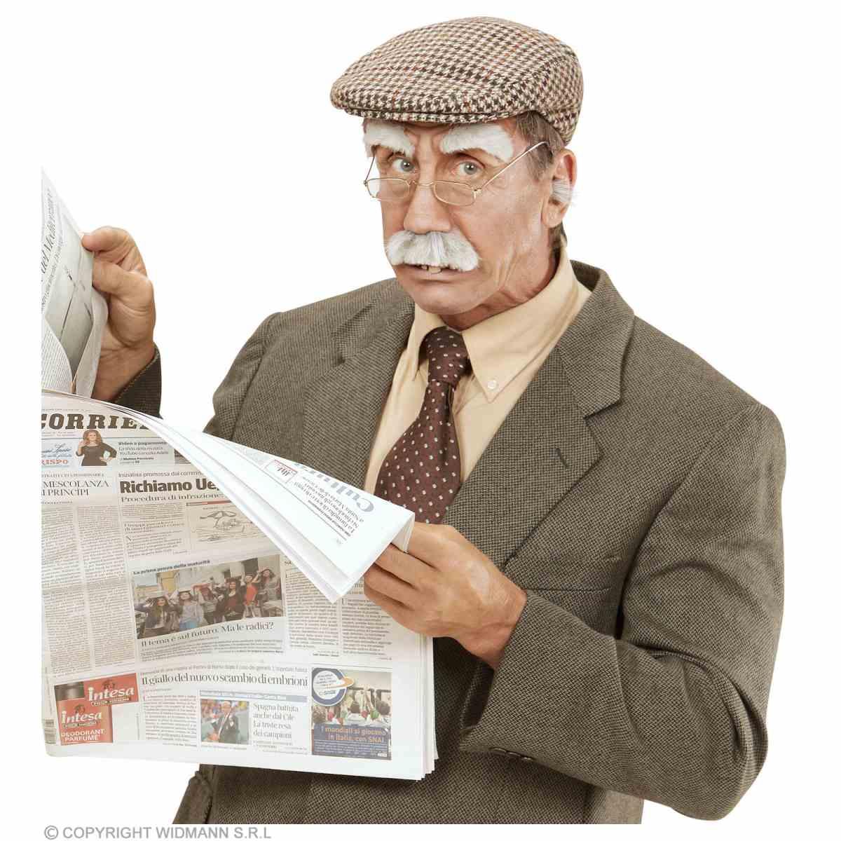 Baffi Grigi con Sopracciglia |Widmann