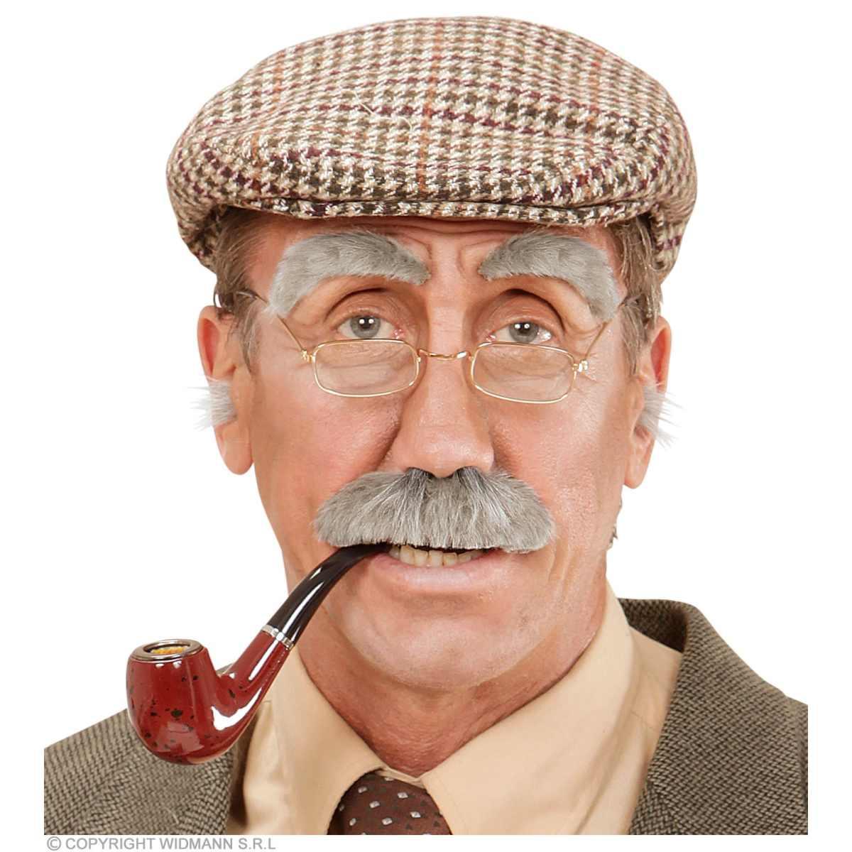 Baffi Grigi con Sopracciglia |Widmann