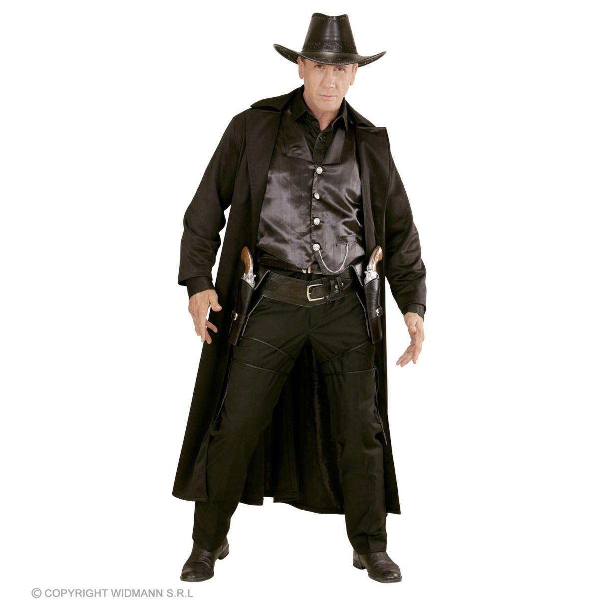 Cinturone Cowboy Fonfina 2 Posti Similpelle Nero |Widmann