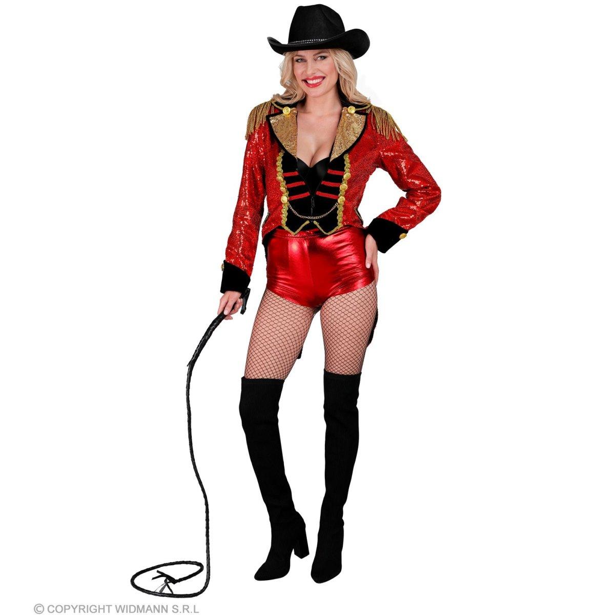 Giacca Frac Domatrice Rossa con Paillettes |Widmann