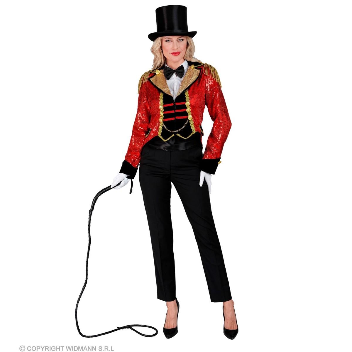 Giacca Frac Domatrice Rossa con Paillettes |Widmann