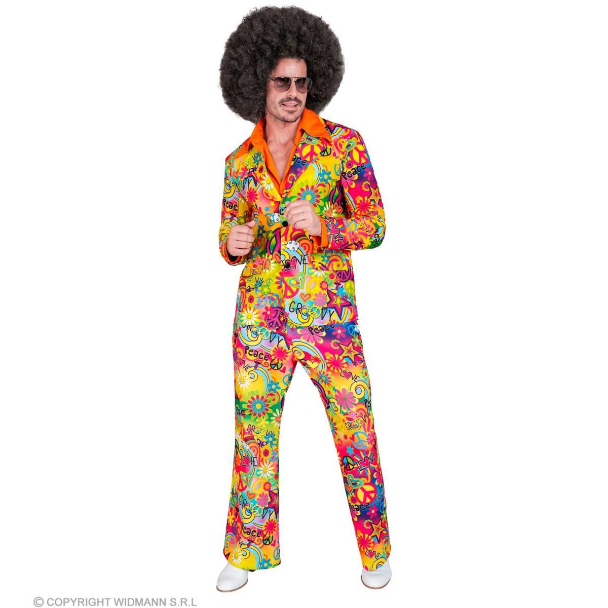 Costume Completo Anni '70 Multicolor |Widmann