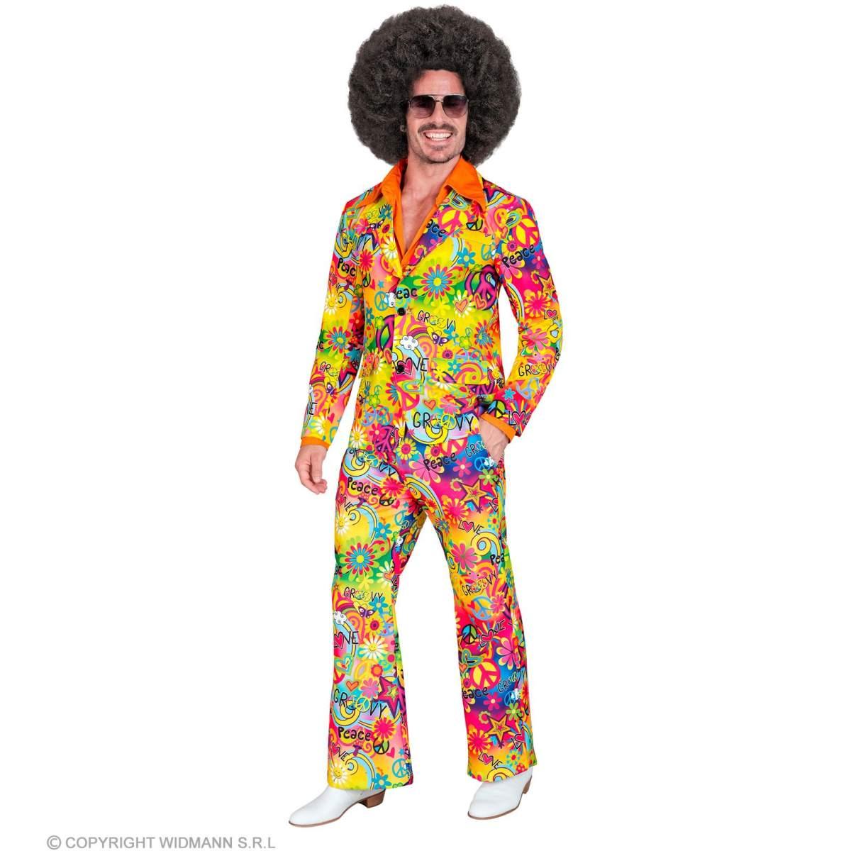 Costume Completo Anni '70 Multicolor |Widmann