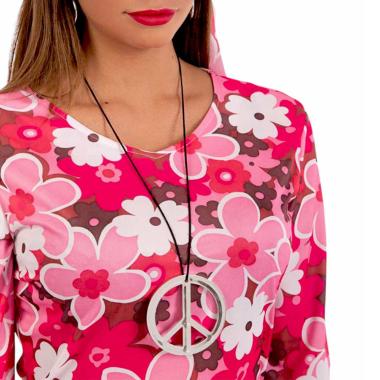 Collana Peace Love PVC Argento |Carnival Toys