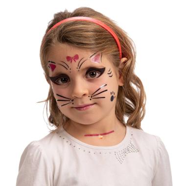 Trucco Decorazioni Adesive Viso Gattina |Widmann