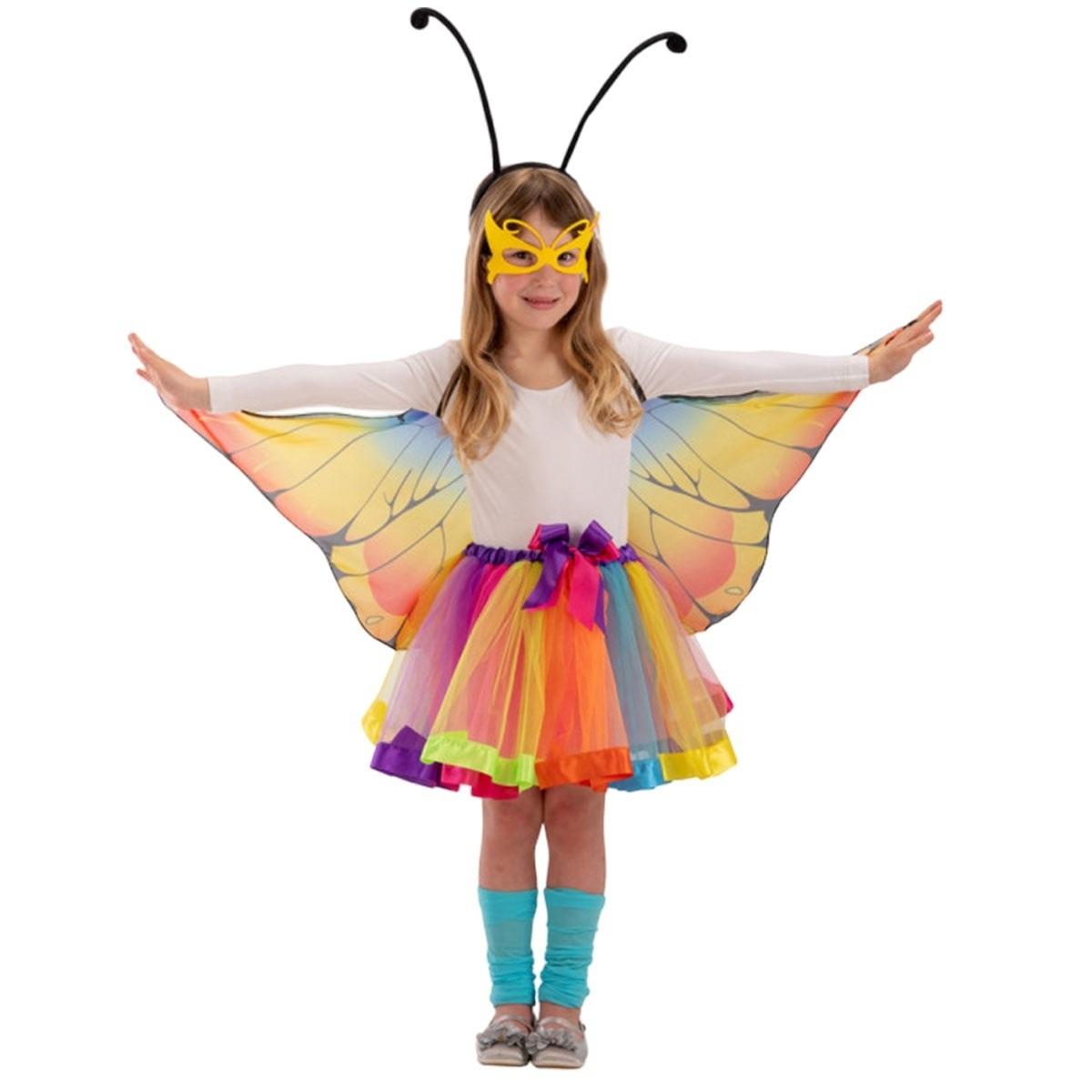 Ali Farfalla con Gonna e Maschera Set pz.3 |Carnival Toys