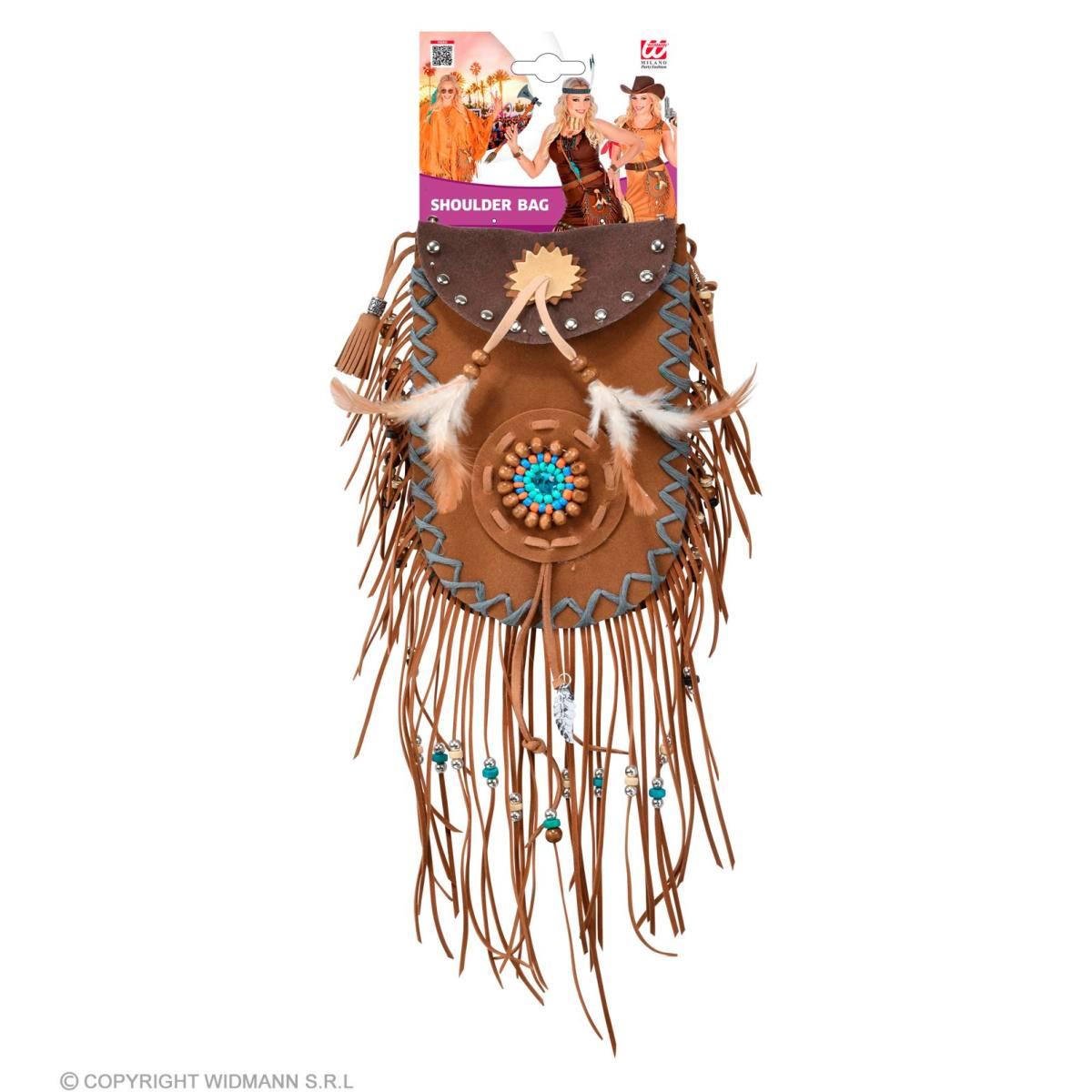 Borsa Indiana con Piume e Perline |Widmann