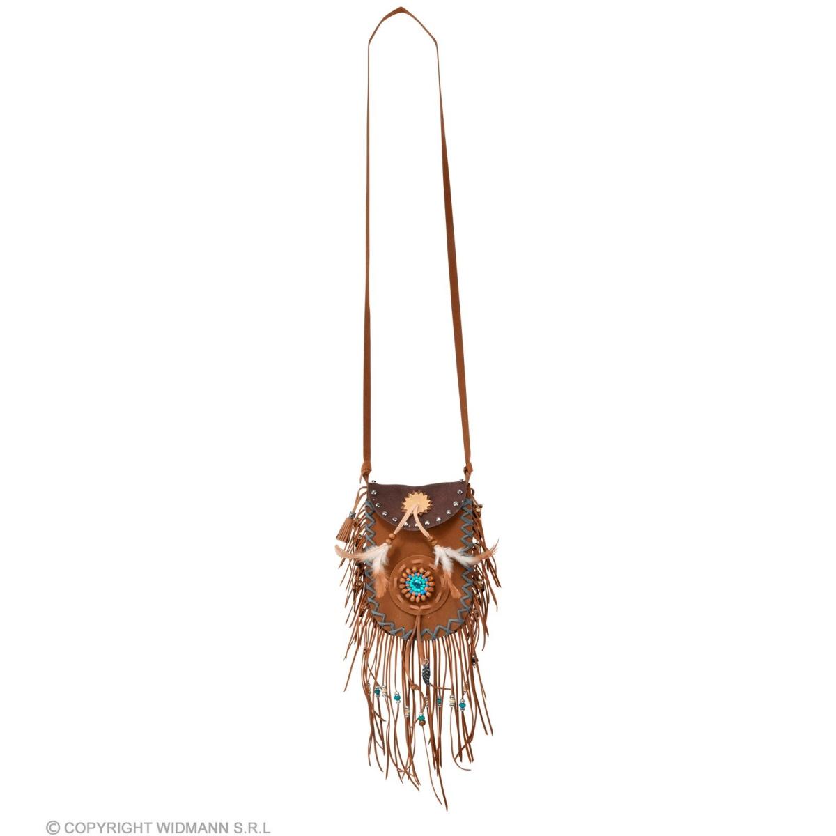 Borsa Indiana con Piume e Perline |Widmann