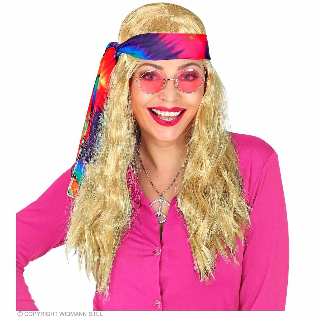 Parrucca Bionda Hippie con Fascia |Widmann
