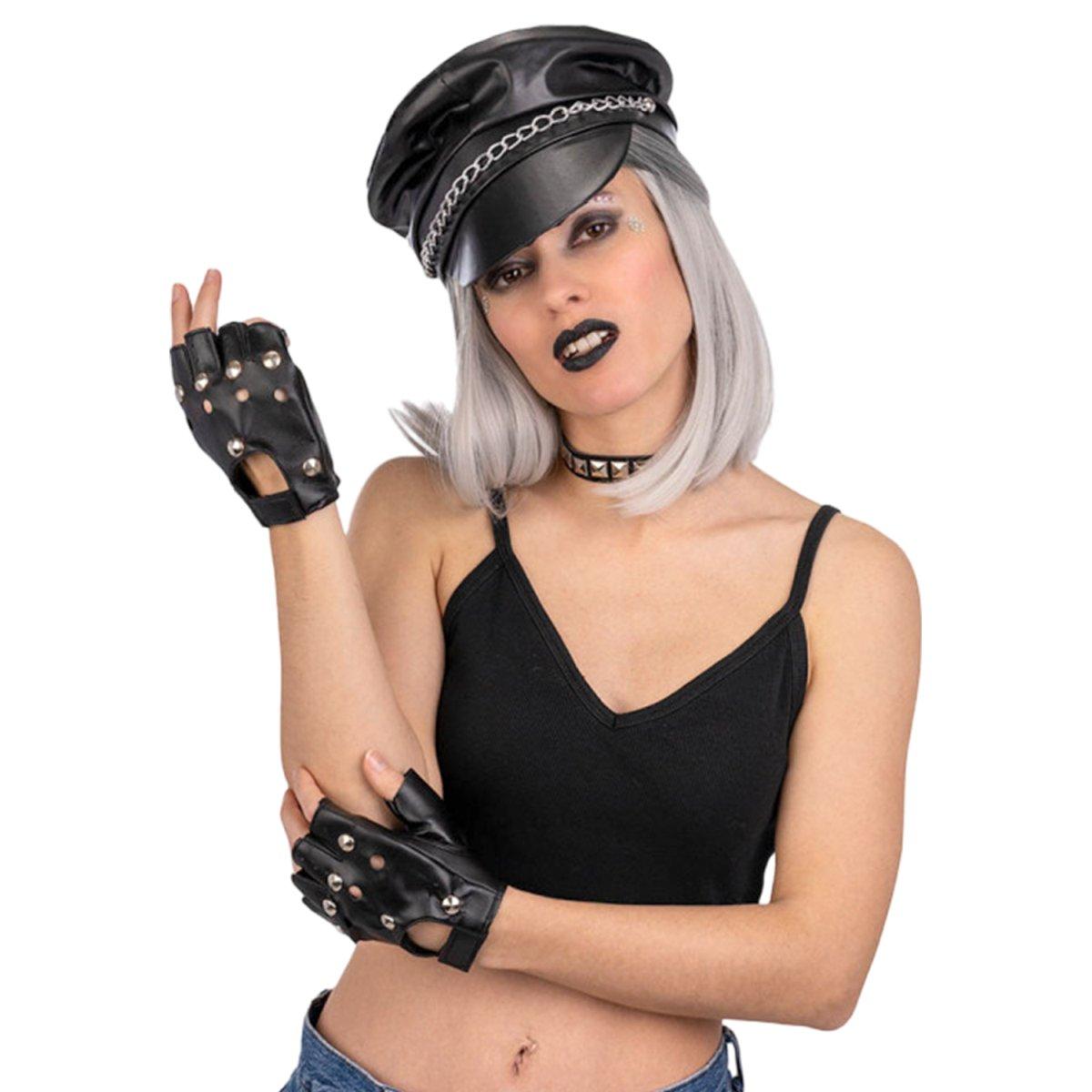 Biker Set pz.3 Cappello, Gaunti e Collarino |Carnival Toys