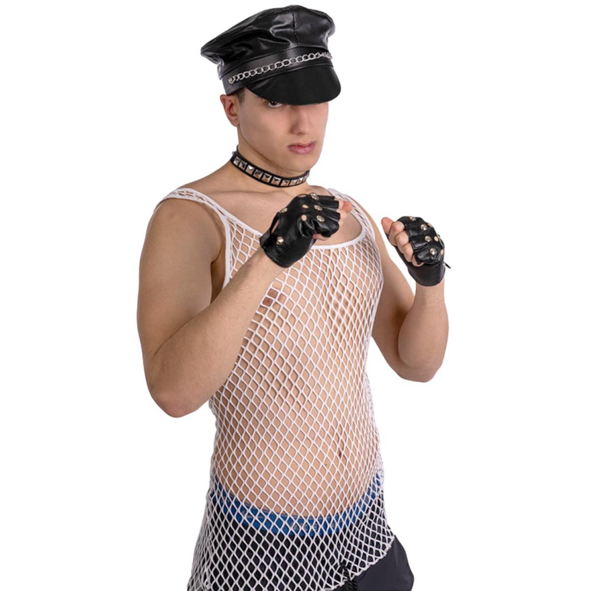 Biker Set pz.3 Cappello, Gaunti e Collarino |Carnival Toys