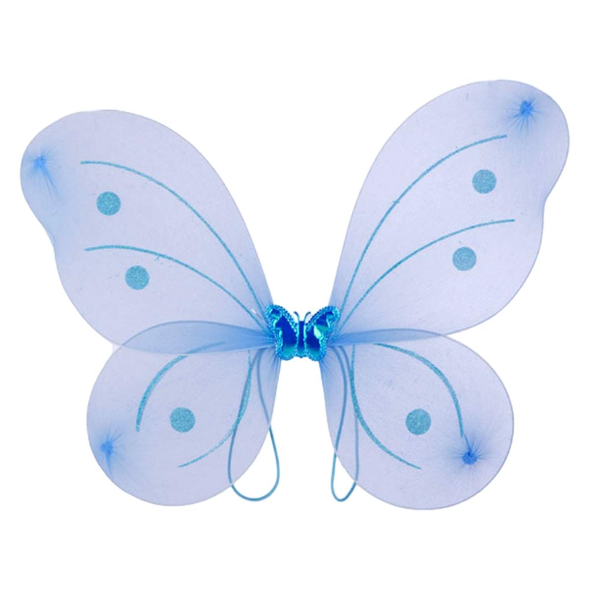 Ali Farfallina Azzurra Set pz.4 Gonna cm.50x40 Cerchietto Bacchetta |Carnival Toys