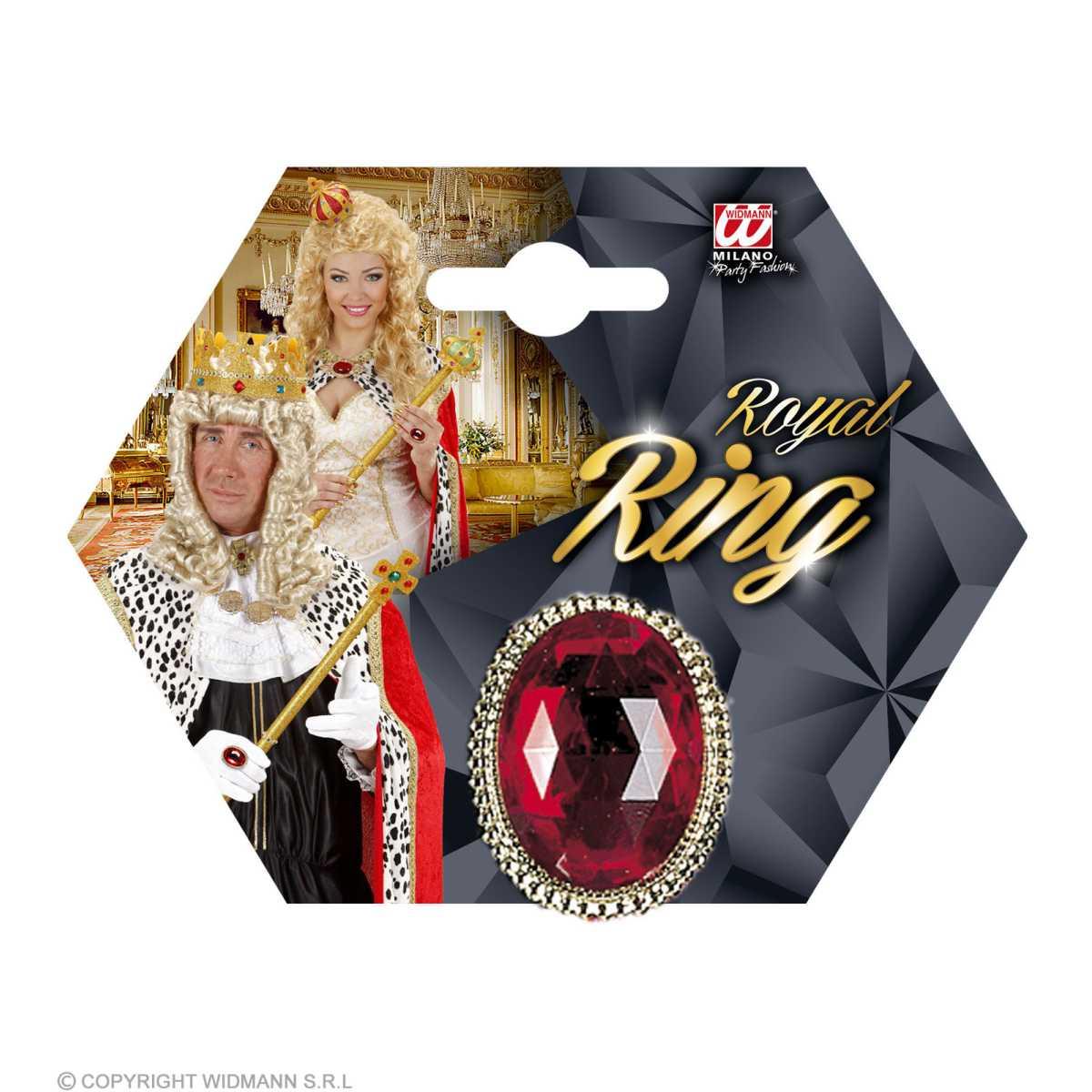 Anello Metallo con Pietra 2 Colori |Widmann