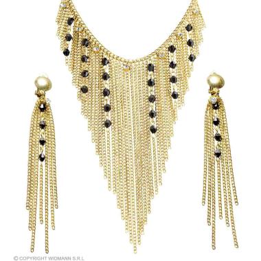 Collana Metallo Oro con Orecchini |Widmann