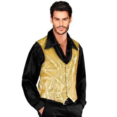 Costume Gilet Oro con Paillettes |Widmann