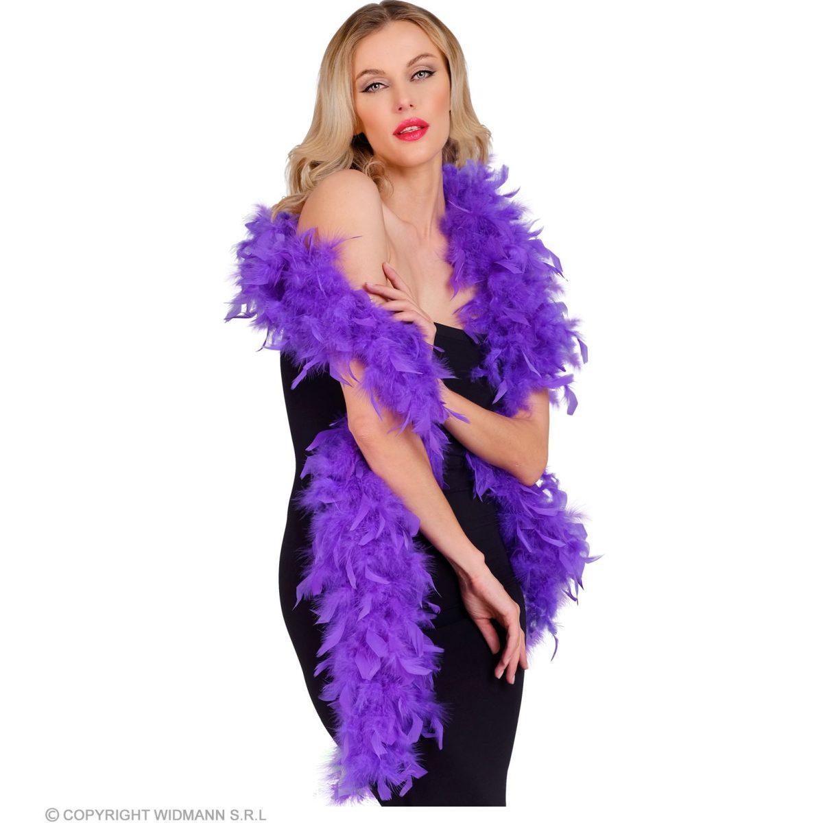 Boa di Piume Extra Lusso cm.180 gr.80 Viola |Widmann
