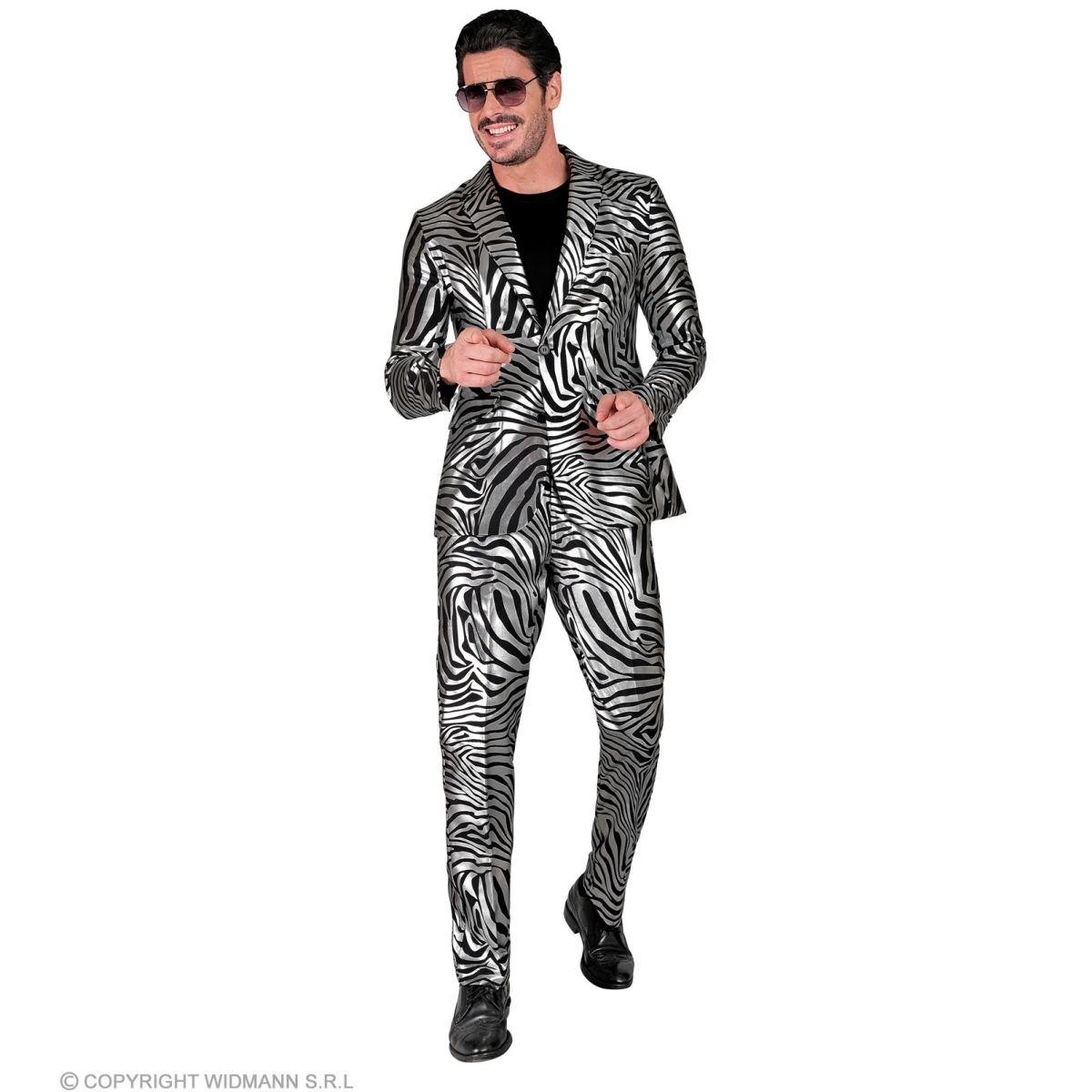 Costume Completo Party Disco Zebrato |Widmann