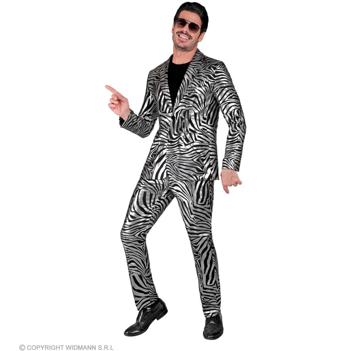 Costume Completo Party Disco Zebrato |Widmann