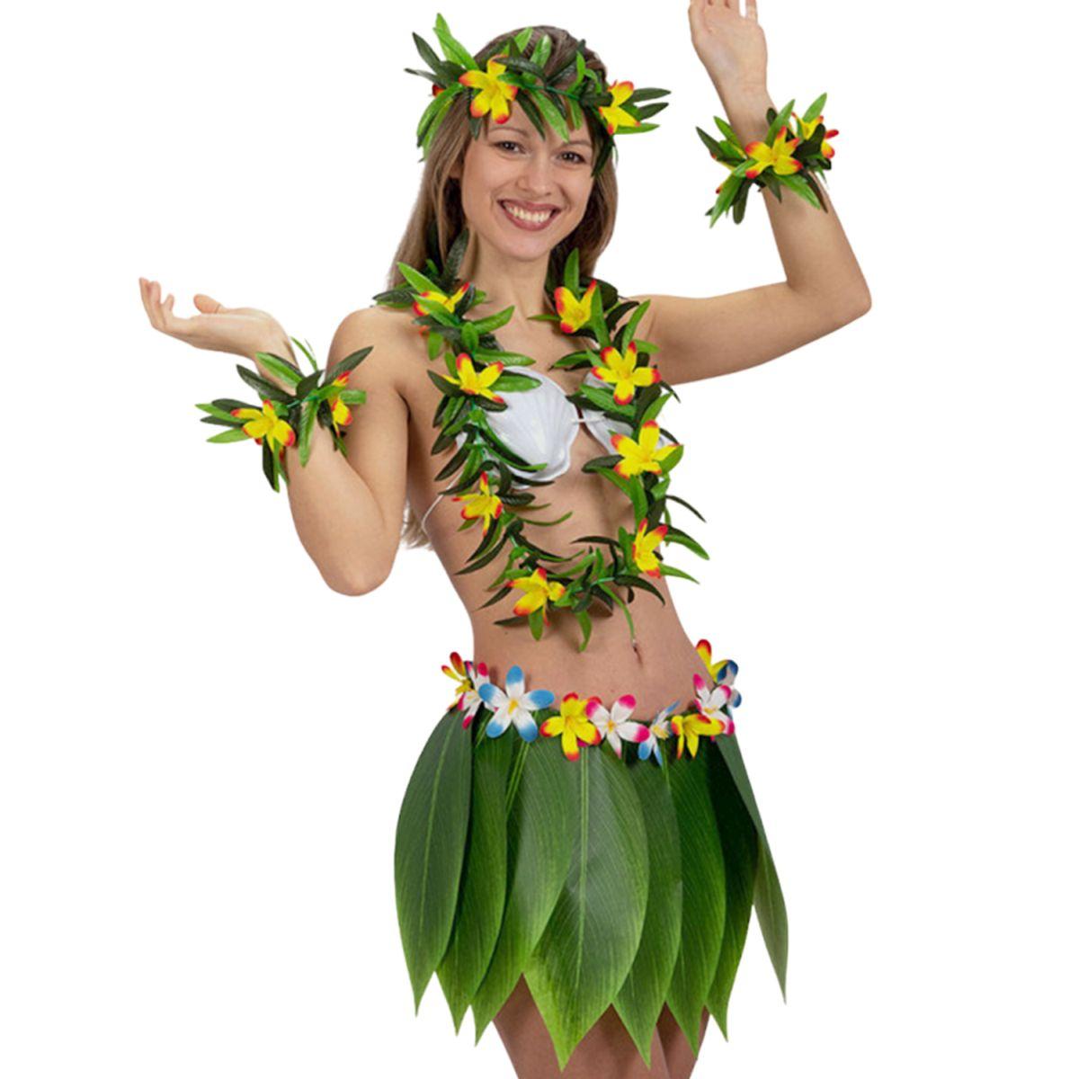 Collana Hawaii Fiori Multicolor in Tessuto |Carnival Toys
