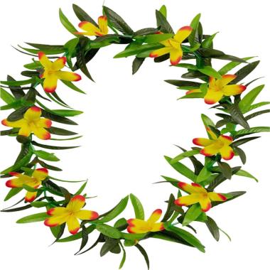 Collana Hawaii Fiori Multicolor in Tessuto |Carnival Toys